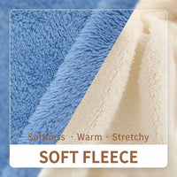 LESYPET Fleece Dog Sweater Small Medium Dogs Pullover Blue