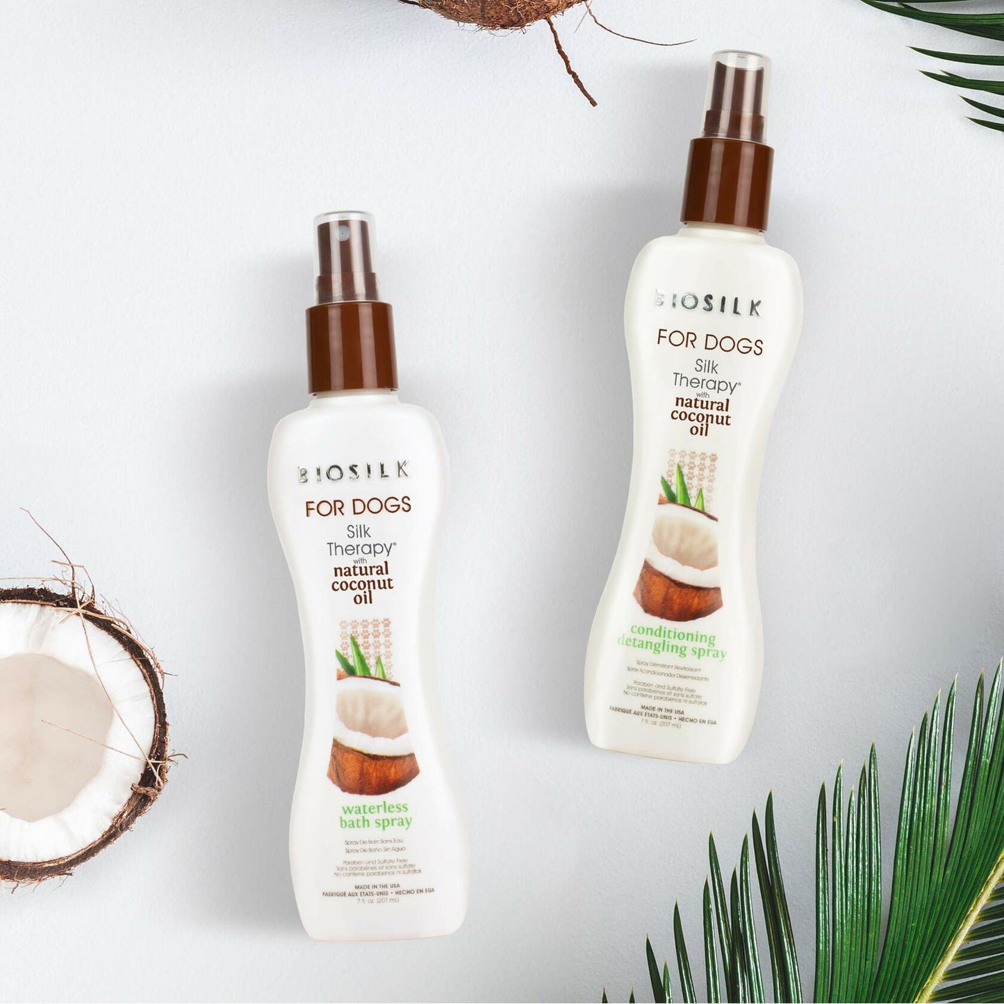 BioSilk Silk Therapy Dog Shampoo Organic Coconut Oil Beige 12 fl oz