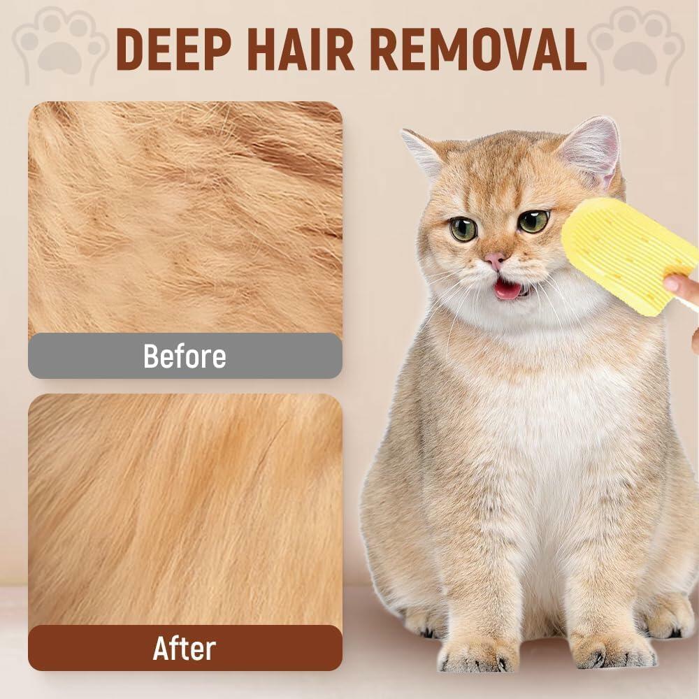 Cat Tongue Comb 2PCS Cat Grooming Brush Long Haired Cats Ice Cream Design