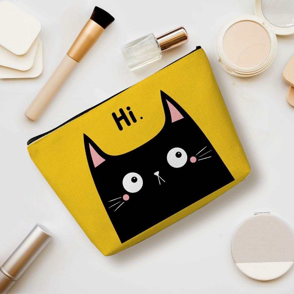 Cat Mom Makeup Bag Cosmetic Pouch Travel Toiletry Bag Gift for Women