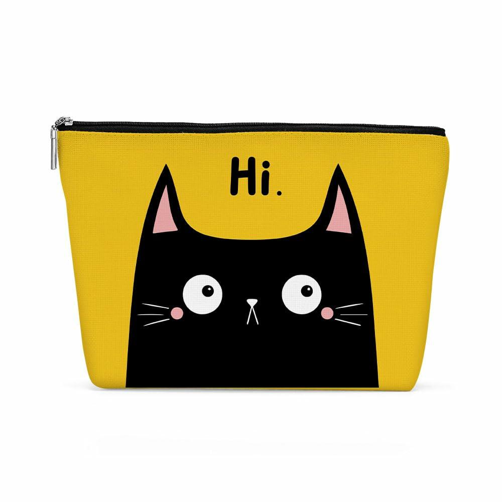 Cat Mom Makeup Bag Cosmetic Pouch Travel Toiletry Bag Gift for Women