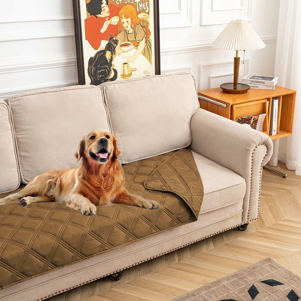 fuguitex Waterproof Reversible Dog Blanket Brown Size 30x53 - Purrfect Pet Kingdom