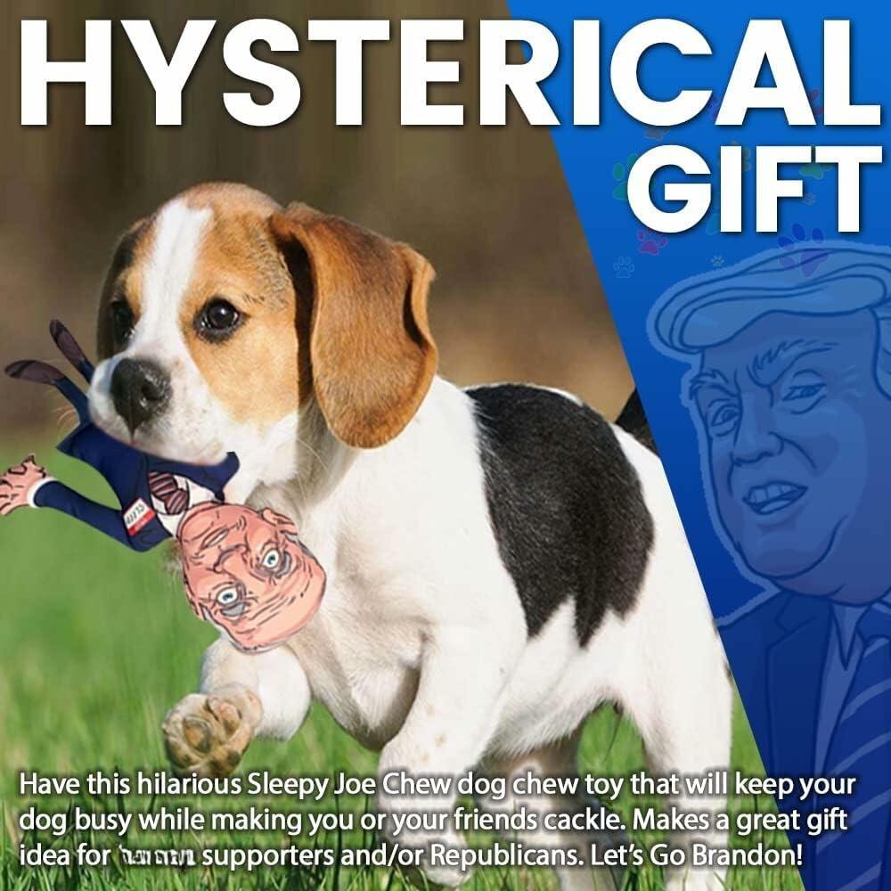 Pesky Patriot Sleepy Joe Biden Dog Toy Let’s Go Brandon 12" Durable Polyester - Dog Toys Plush - Deal US