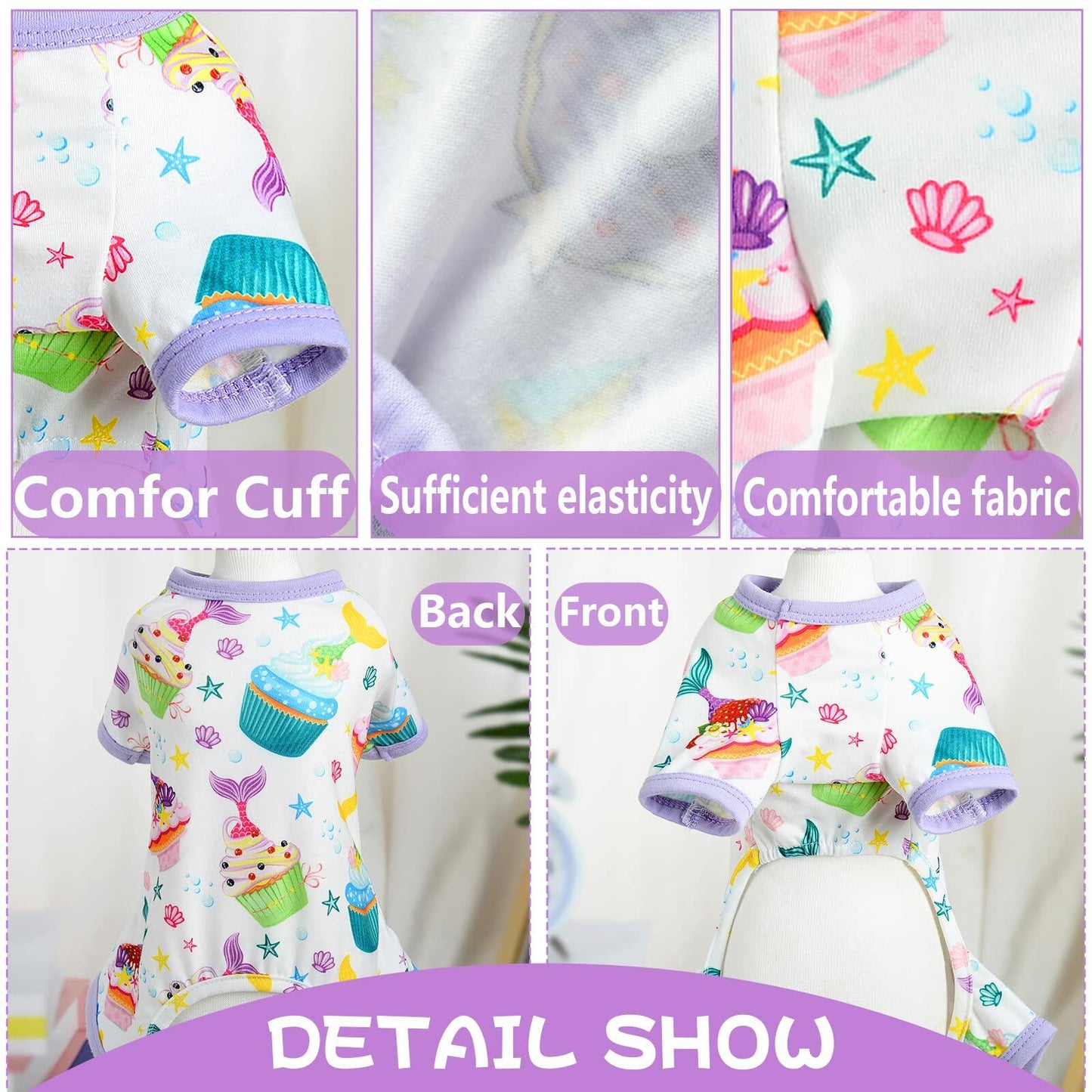 [Like New] Dog Pajamas for Small Chihuahua Yorkie Teacup,Soft Pet Clothes Cat Shirts Outfit