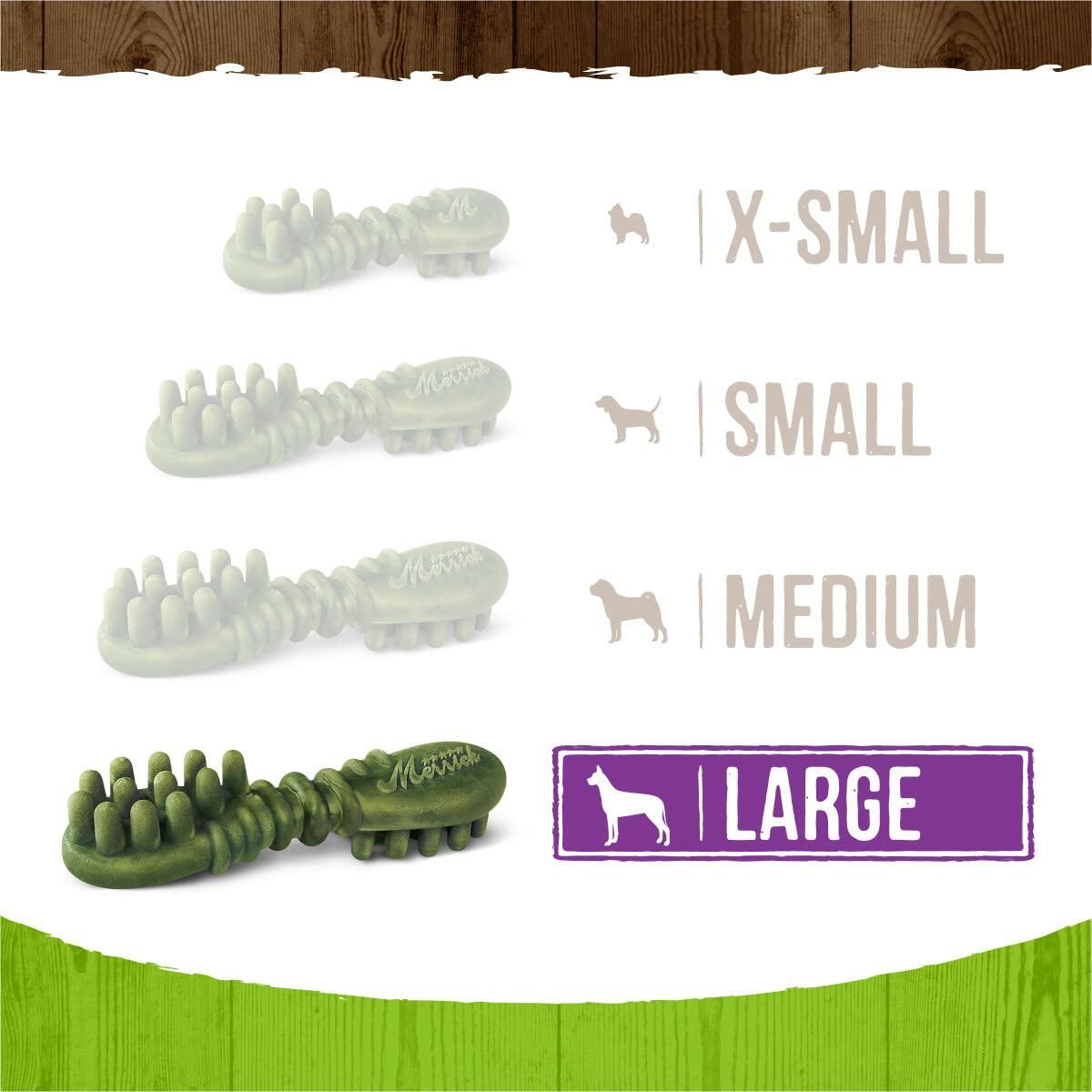 [Like_new] BestBy06/25 Merrick Fresh Kisses Dental Chews Large Dogs 50+ lbs Coconut 16 ct