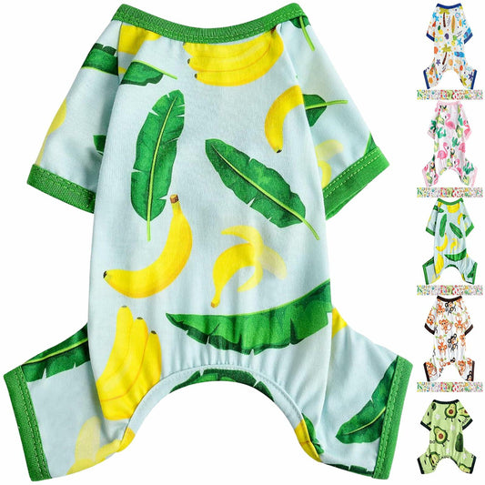 Dog Pajamas Small Chihuahua Yorkie Teacup Puppy Pjs Soft Clothes Size 2XL