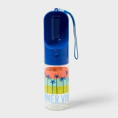 Sun Squad Dog Water Bottle 14 fl oz Portable Pet Travel Bottle