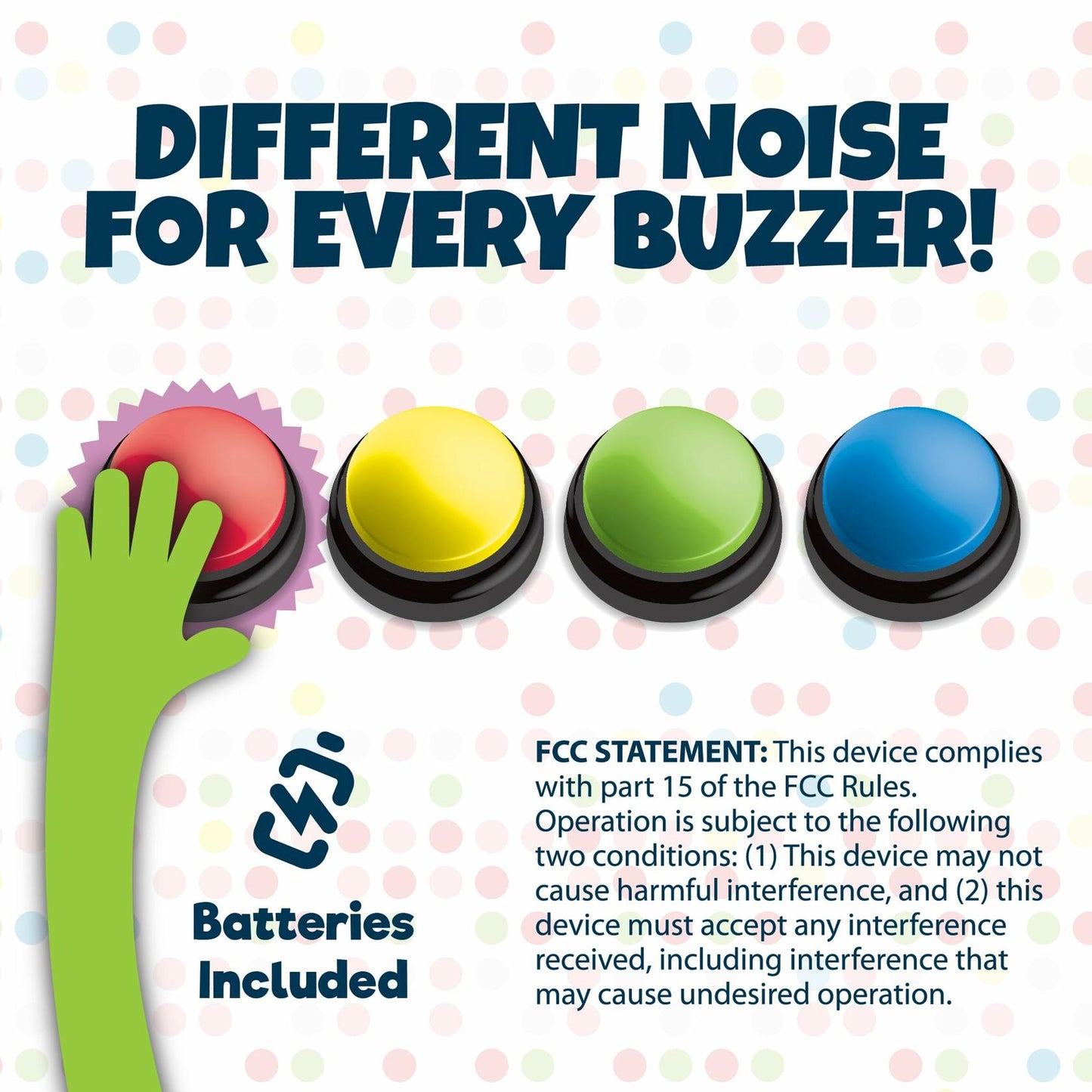 Chuckle & Roar Family Game Night Buzzers Educational Activity Toy Ages 4-8