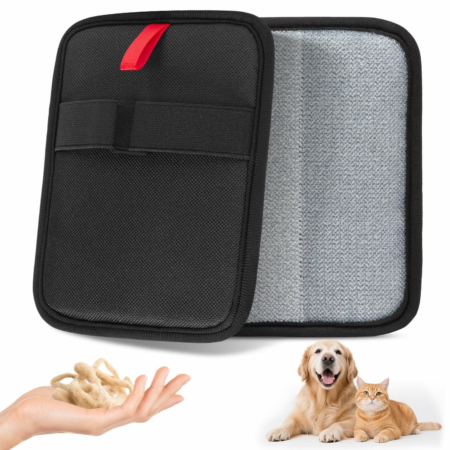 Wqapey Electrostatic Pet Hair Removal Gloves Reusable Cat Dog Fur