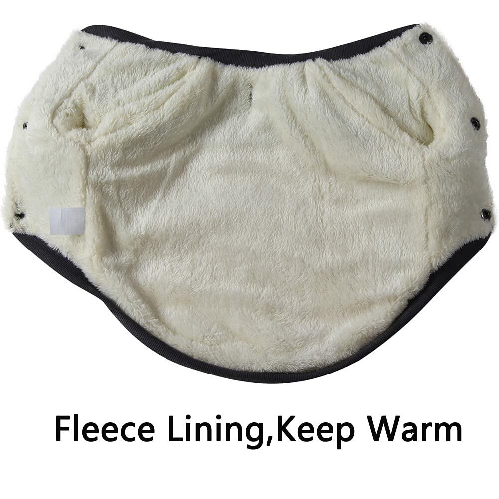 Vecomfy Warm Dog Coat Small Waterproof Fleece Lined Puppy Jacket