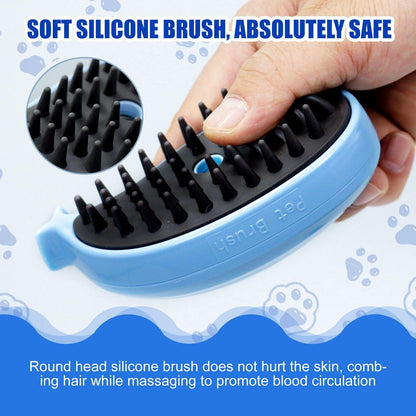 4-in-1 Steam Cat Brush for Gentle Grooming and De-Shedding