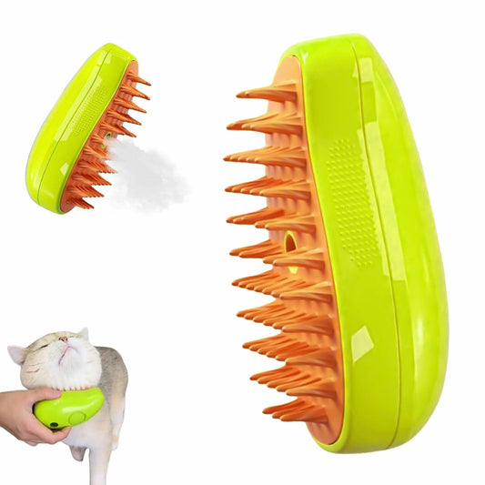 Pet Brush Steam 3-in-1 Self-Cleaning Hair Remover