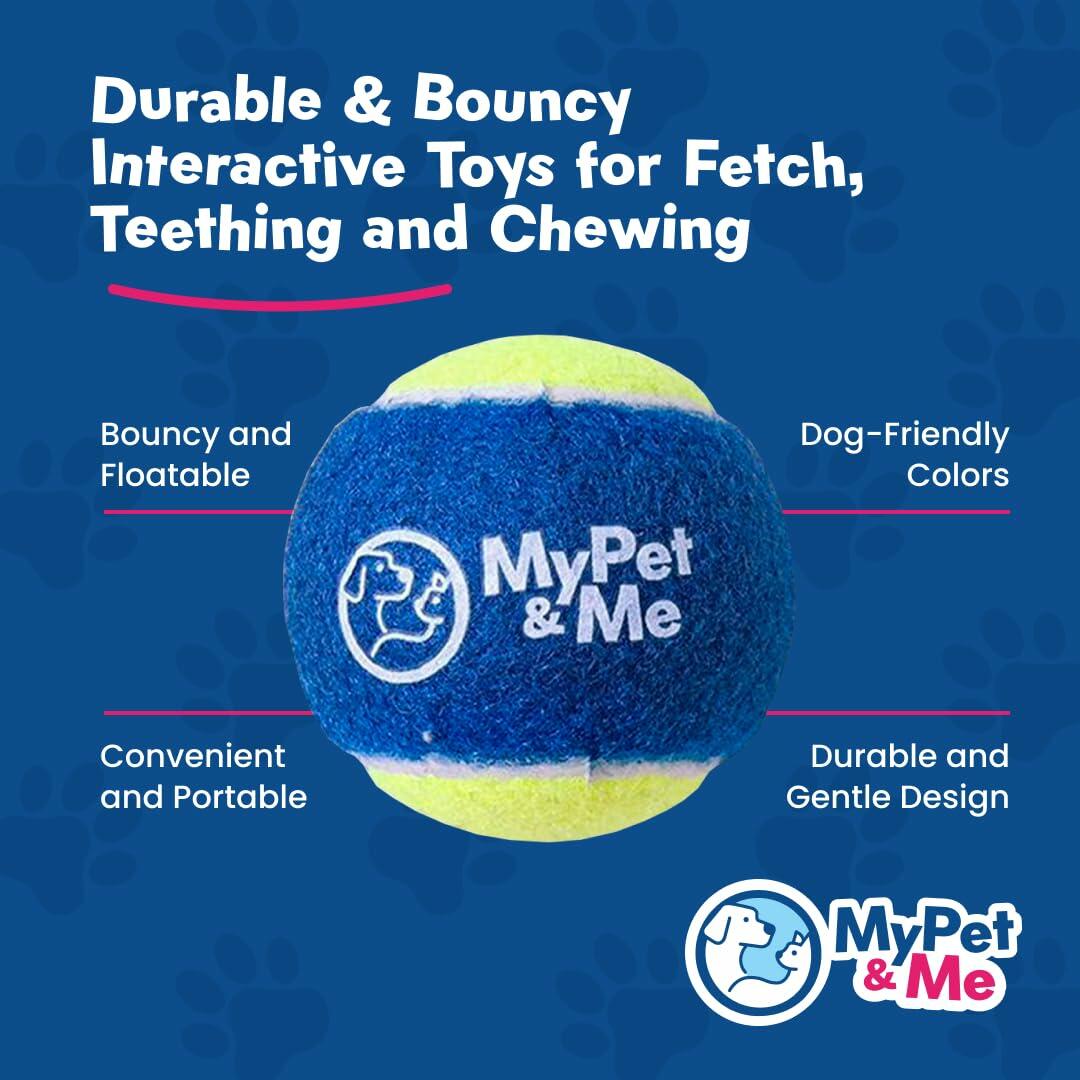 My Pet & Me Dog Tennis Balls 2.5-Inch Soft Lightweight Indoor