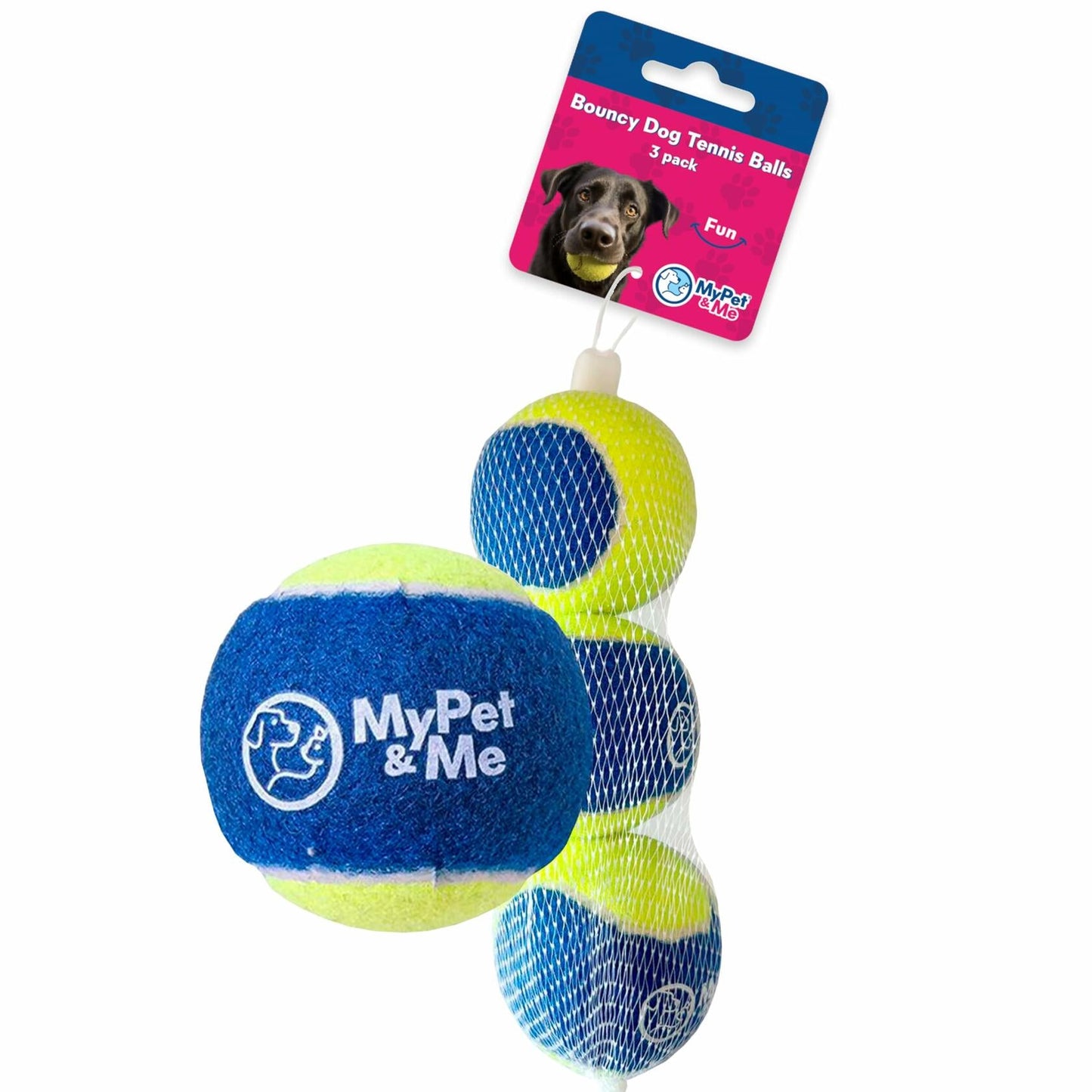 My Pet & Me Dog Tennis Balls 2.5-Inch Soft Lightweight Indoor