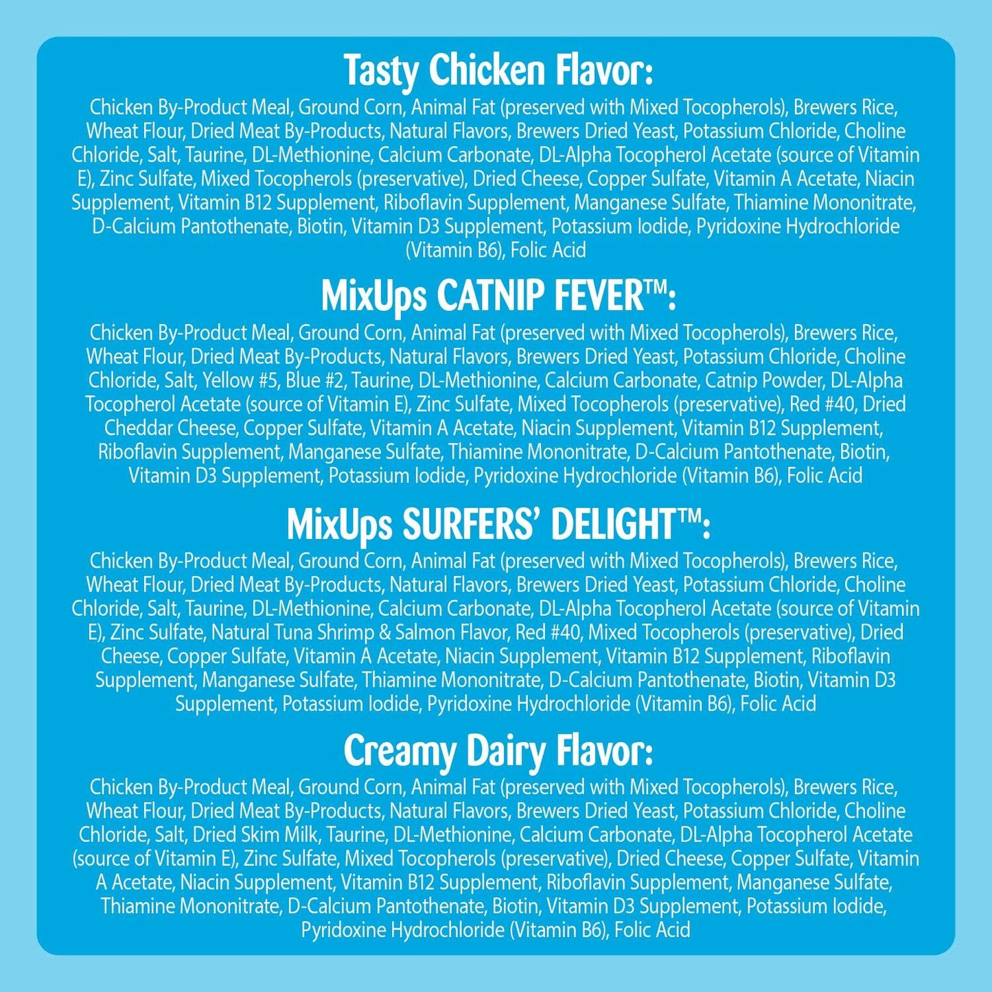 Premium Crunchy and Soft Cat Treats Variety Pack 6.3oz Bund