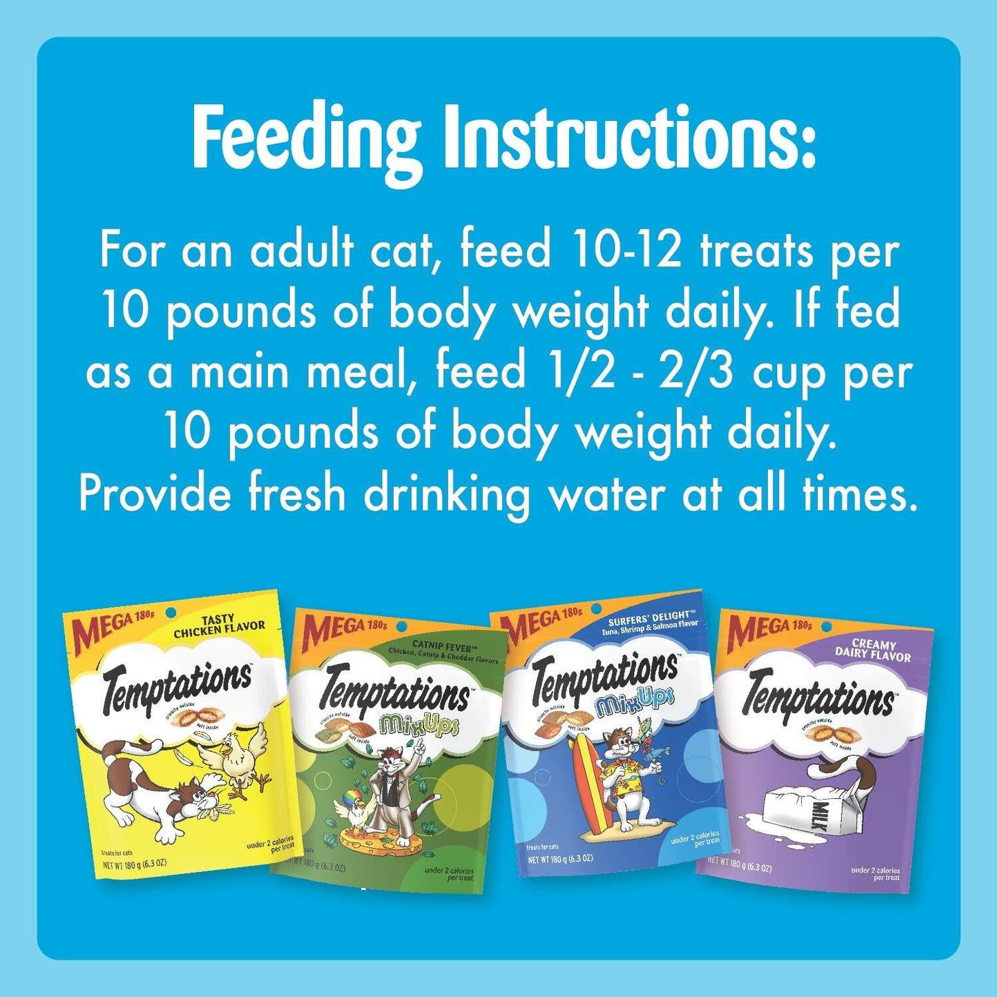 Premium Crunchy and Soft Cat Treats Variety Pack 6.3oz Bund