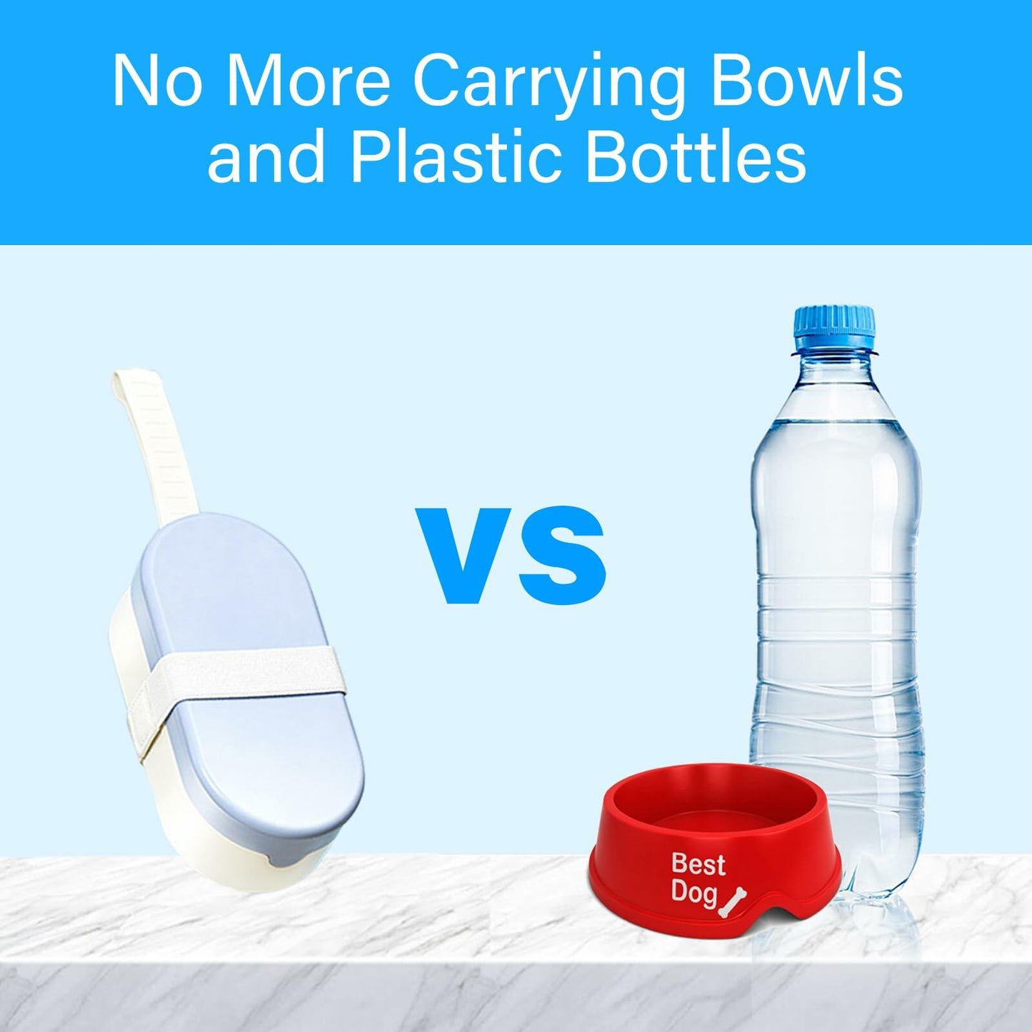 Maatouna Dog Water Bottle Foldable Leak-Proof Portable Outdoor