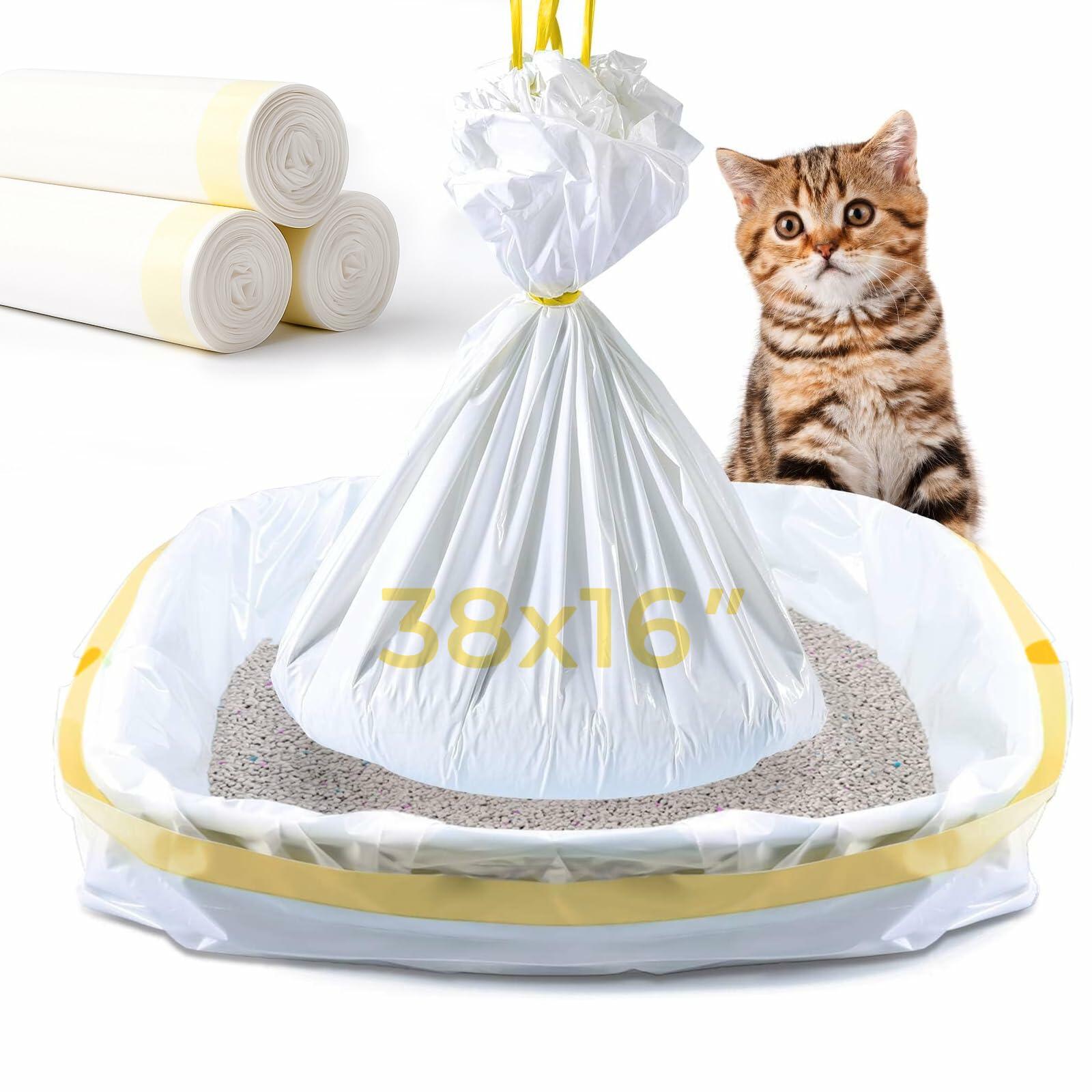 Purrfect Pet Kingdom KONE Cat Litter Box Liners Jumbo Large Drawstring 36x18 30 C (Default Title) - Premium Litter Boxes