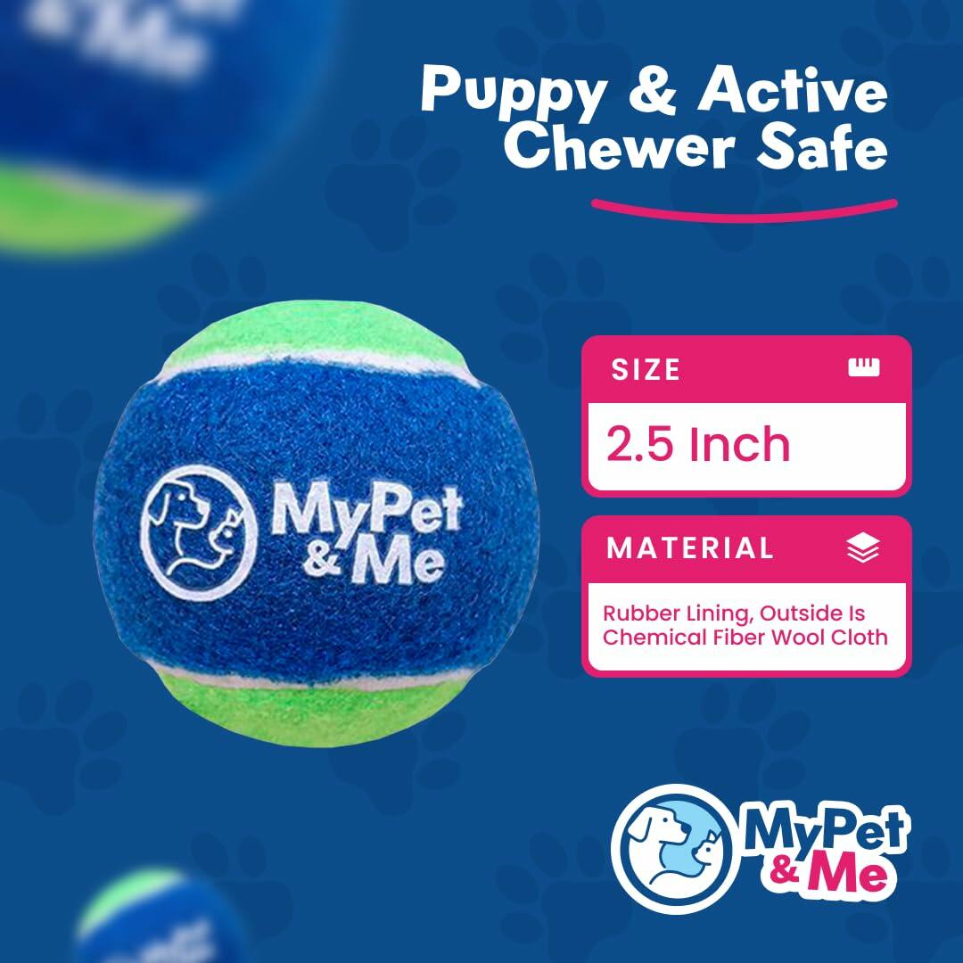 My Pet  Me Dog Tennis Balls 2.5-Inch Soft Lightweight Indoor
