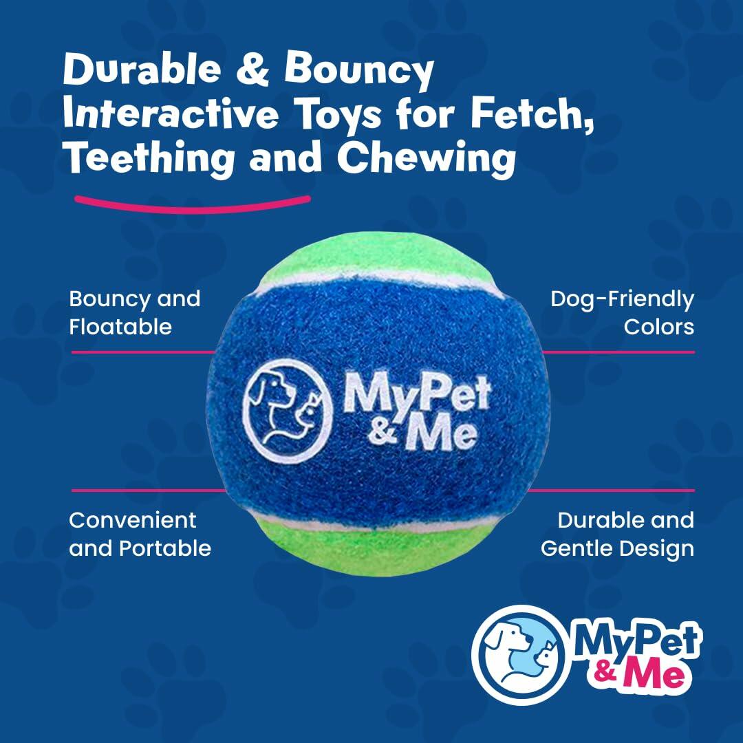 My Pet  Me Dog Tennis Balls 2.5-Inch Soft Lightweight Indoor