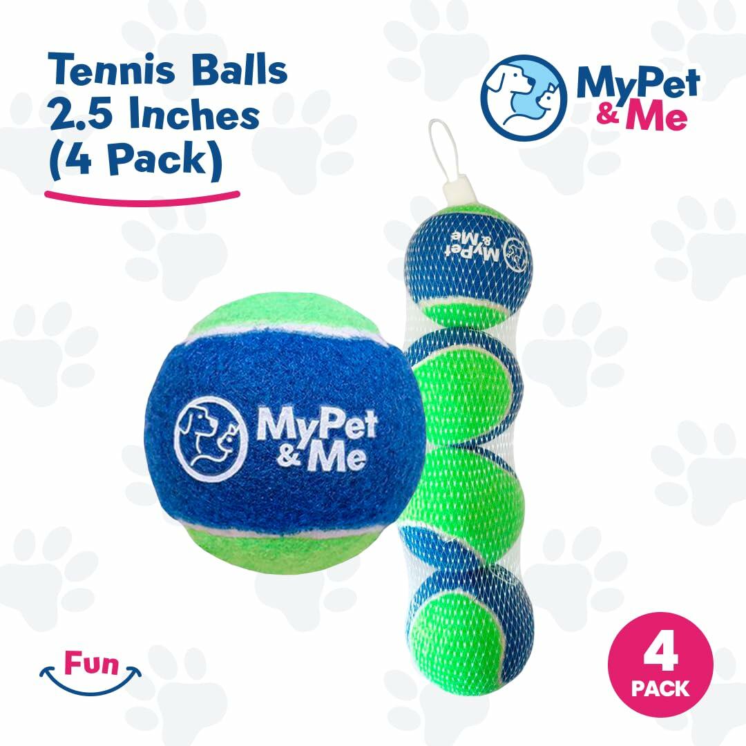 My Pet  Me Dog Tennis Balls 2.5-Inch Soft Lightweight Indoor