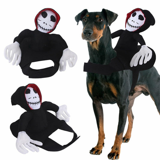 Dog Halloween Saddle Ghost Riding Costume