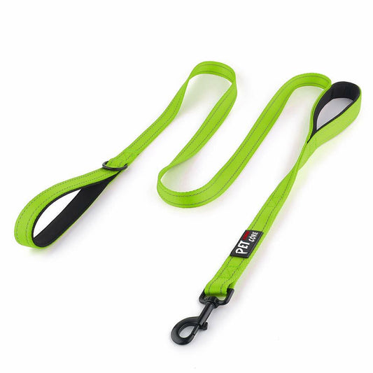 Plutus Pet Double Handle Dog Leash 6ft Heavy Duty Reflective
