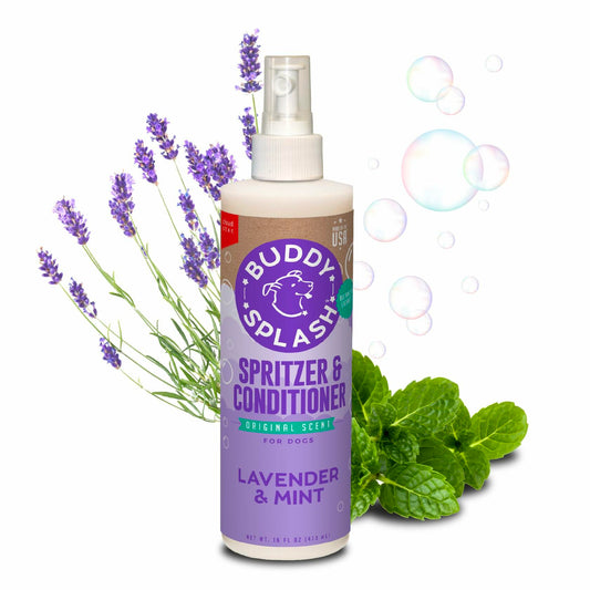 Purrfect Pet Kingdom Buddy Splash Spritzer & Conditioner Dog Grooming Lavender Mi (Default Title) - Premium Shampooing & Washing