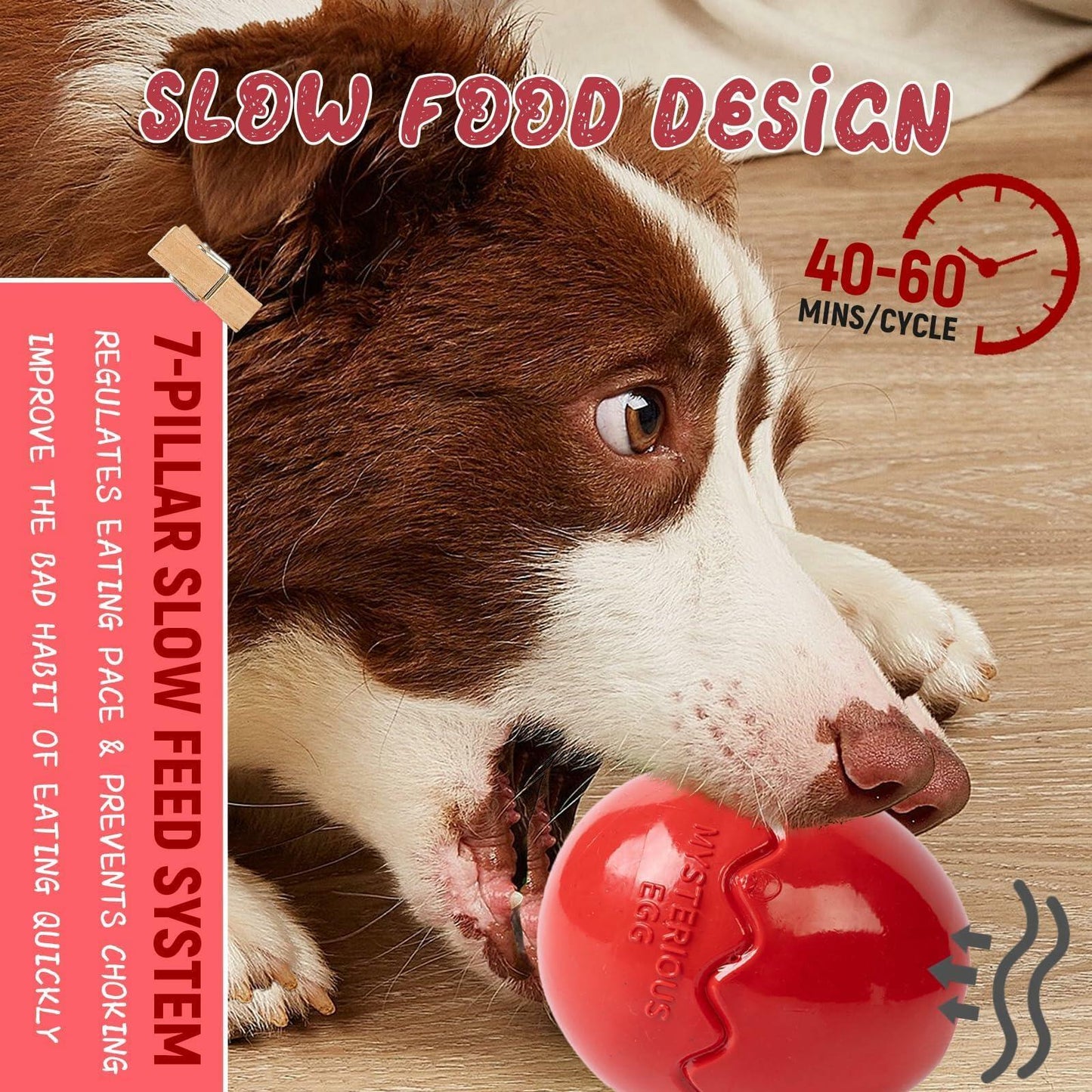 Jestrem Dog Ball Stuffable Chew Toy Treat Dispensing 4.49 Medium