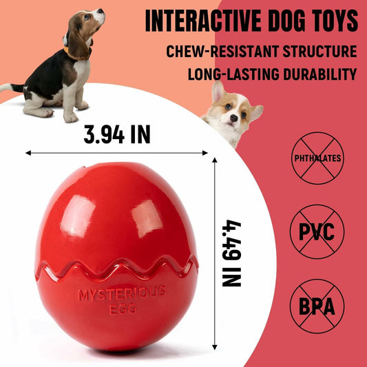 Jestrem Dog Ball Stuffable Chew Toy Treat Dispensing 4.49 Medium