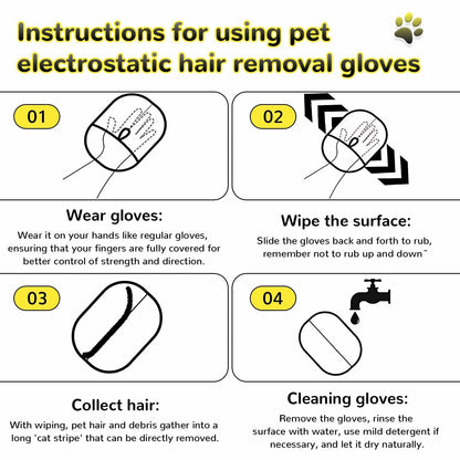 Deal US 4-in-1 Pet Hair Remover Brush with Ergonomic Handle