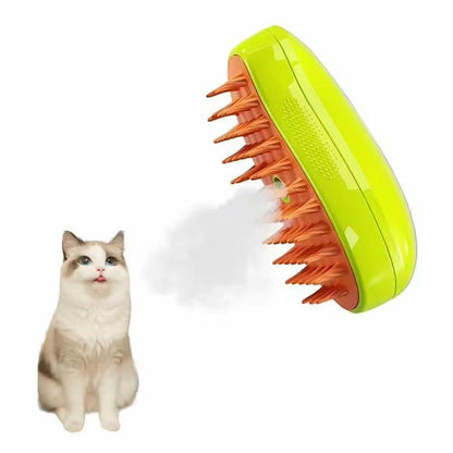 Deal US Pet Steam Brush for Dog and Cat Grooming Shedding