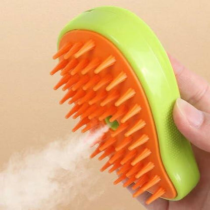 Deal US Pet Steam Brush for Dog and Cat Grooming Shedding