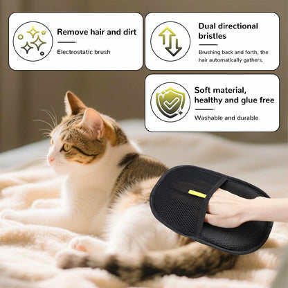 Deal US 4-in-1 Pet Hair Remover Brush with Ergonomic Handle