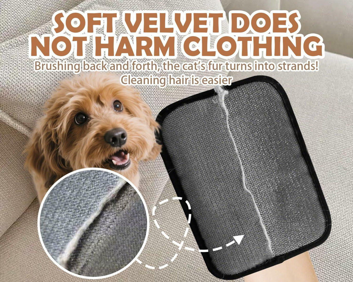 DLIOJHL Pet Hair Removal Gloves Cat  Dog Hair Cleaner Black Red