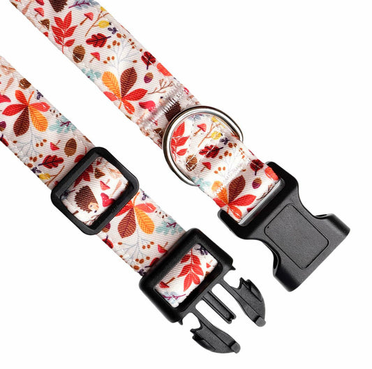 Adjustable Dog Collar Leaves Small