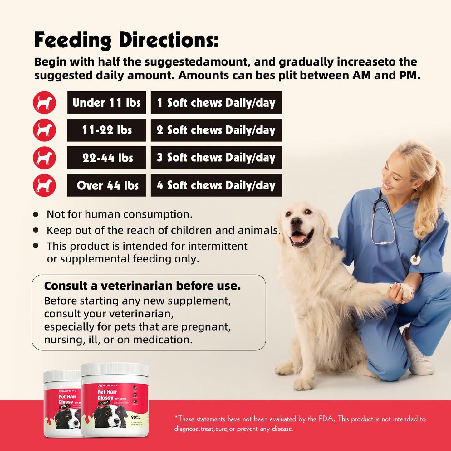 Dog Supplement-Orsacchiotto Collagen Chews for Joint Health