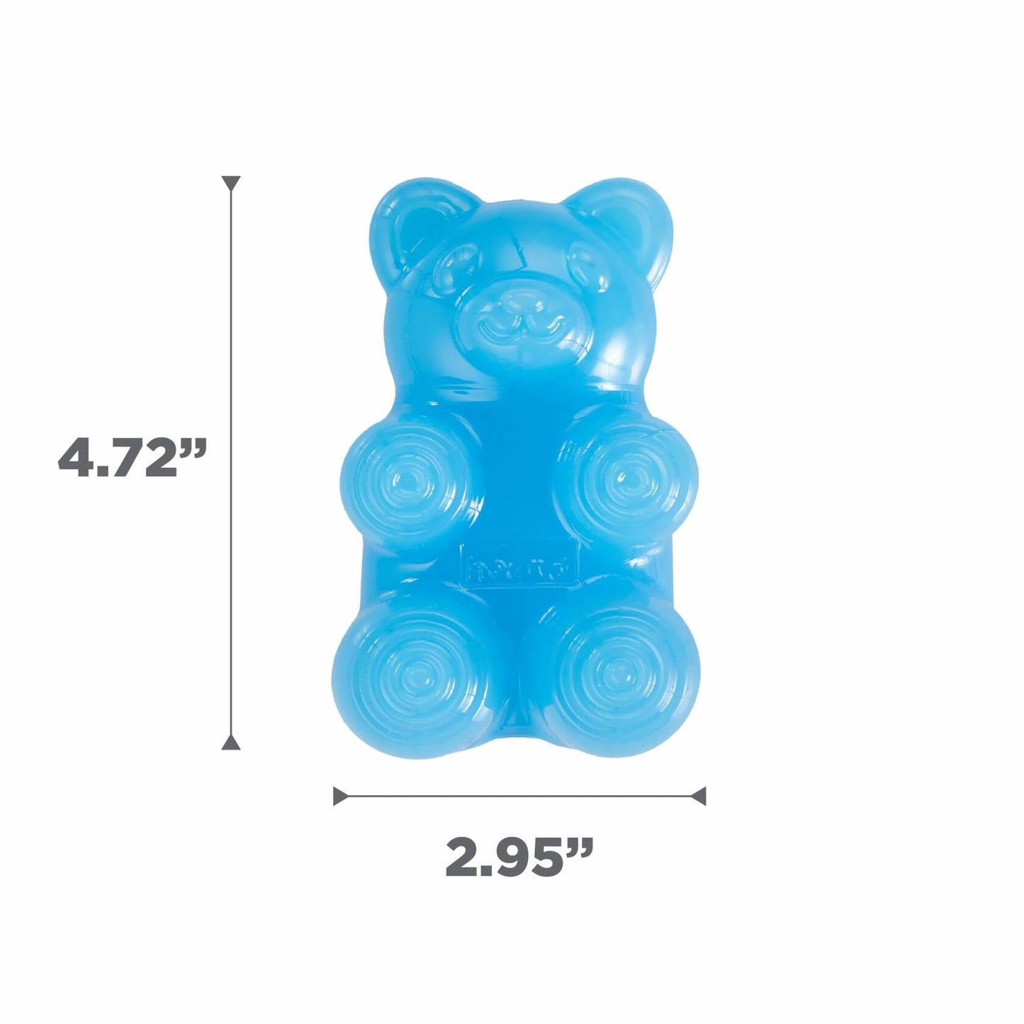 Outward Hound Gummiez Bear Dog Toy  Treat Stuffer 4.7 Blue