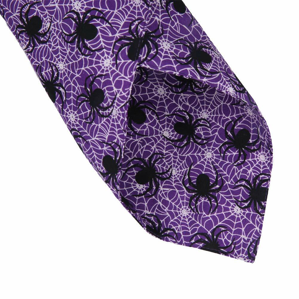 KZHAREEN 2 Pack Halloween Dog Bandana Reversible Triangle Scarf