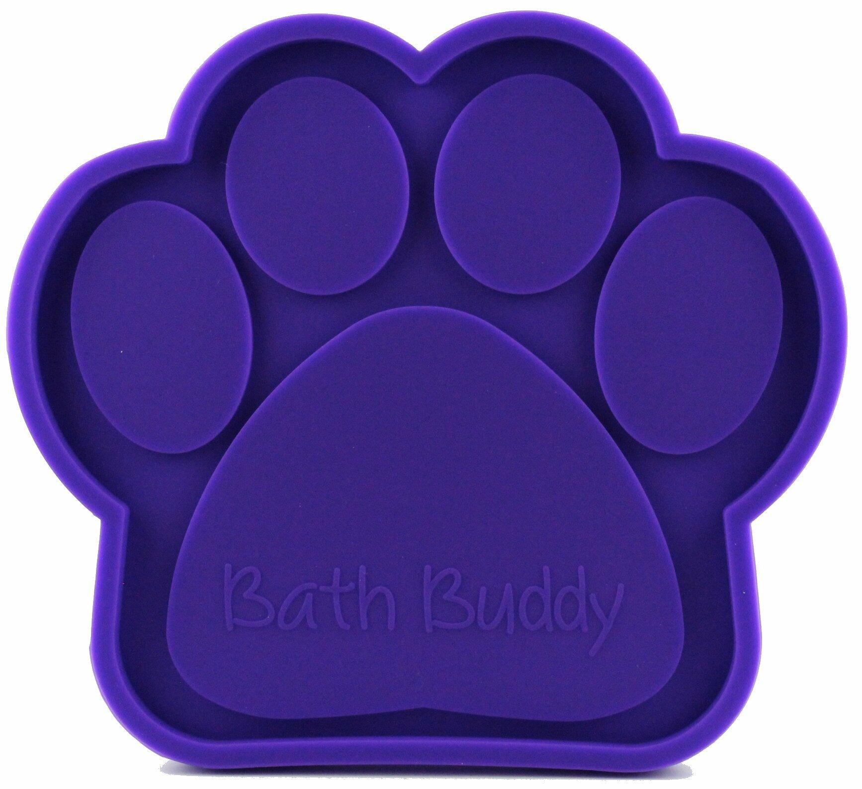 Purrfect Pet Kingdom Bath Buddy Dog Bath Toy Peanut Butter Spread Helper Purple (Default Title) - Premium Shampooing & Washing