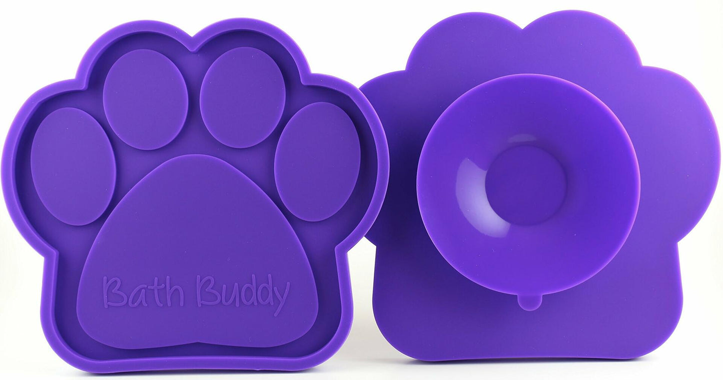 Bath Buddy Dog Bath Toy Peanut Butter Spread Helper Purple