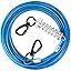 Purrfect Pet Kingdom HaiYUAN Dog Tie Out Cable Steel Wire with Clips Blue 10-30 F (Default Title) - Premium Leashes & Head Collars