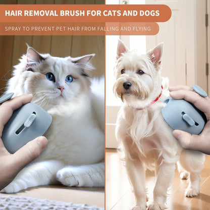 NAHANGPET 4-in-1 Rechargeable Cat Steam Brush Shedding Comb