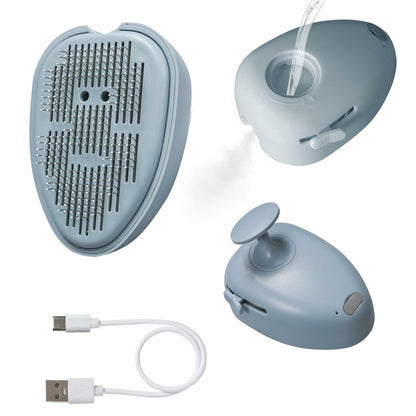 NAHANGPET 4-in-1 Rechargeable Cat Steam Brush Shedding Comb