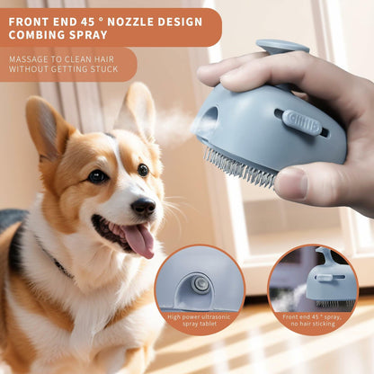 NAHANGPET 4-in-1 Rechargeable Cat Steam Brush Shedding Comb