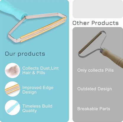 Deal US Copper Pet Hair Remover Brush for Couch and Bed