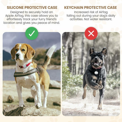 Deal US Turtle Den Airtag Dog Collar Holder Waterproof 2Pk