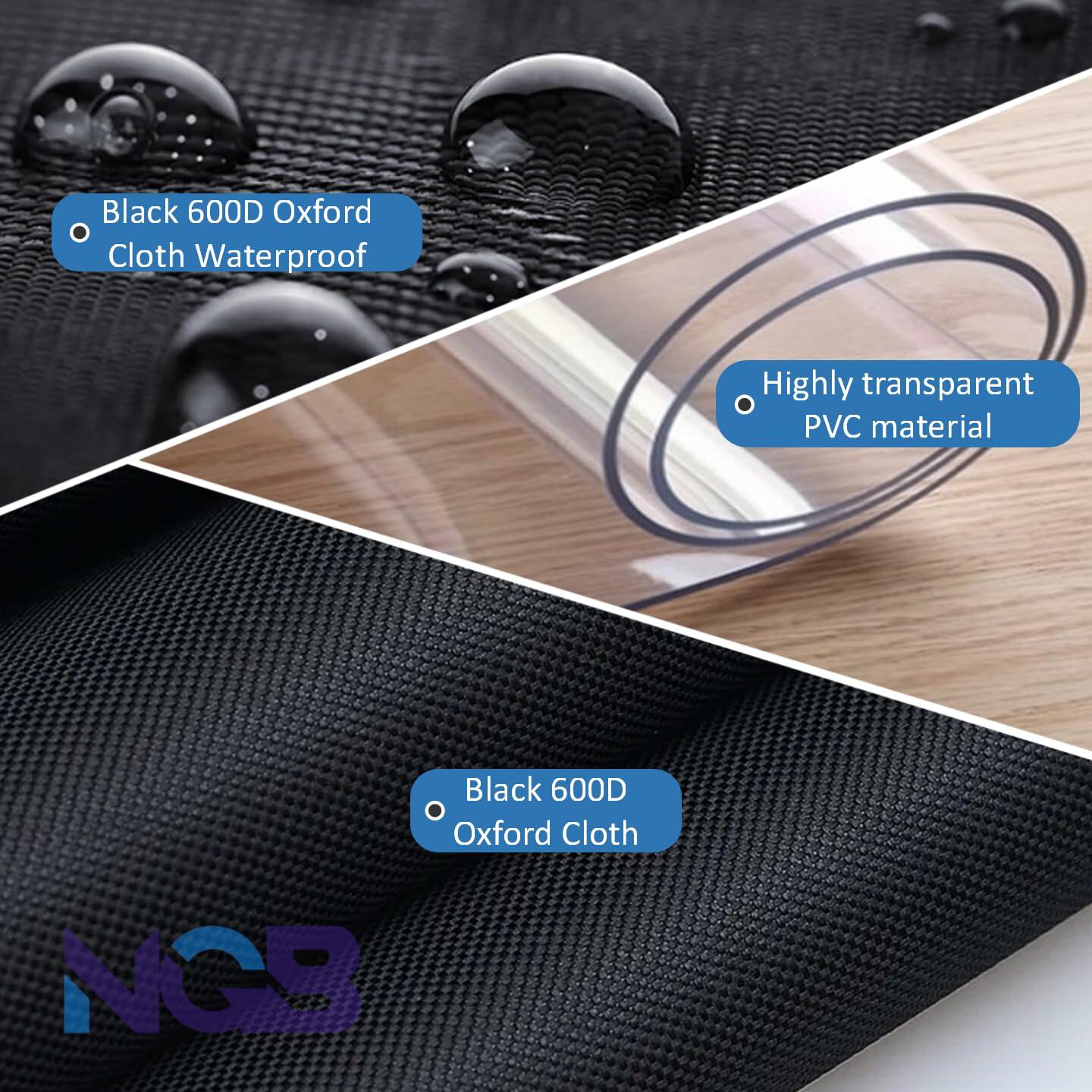 NGB Outdoor Dog Kennel Cover 4x4x4.5ft 600D Waterproof Windp