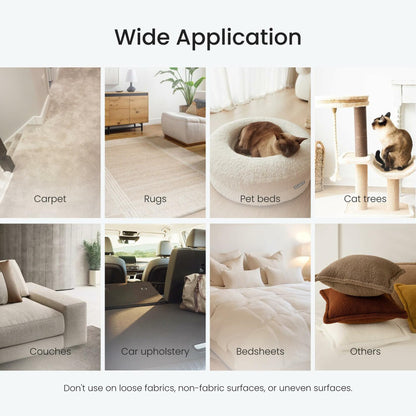 dancemoon Pet Hair Removal Brush Reusable Fabric-Friendly