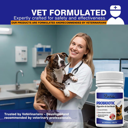 PetriTailor Probiotics Supplement for Dogs Digestive Enzymes